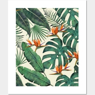 Tropical Forest Pattern Posters and Art